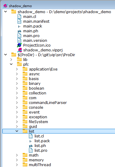 Initial project tree